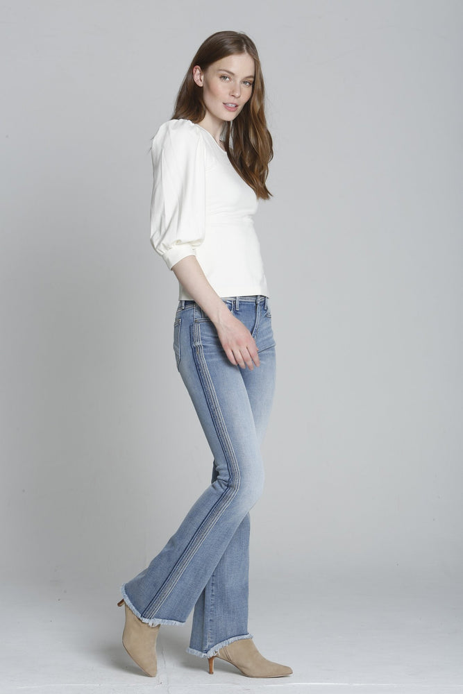 Driftwood Jeans-Isabel Flare Blue Macey