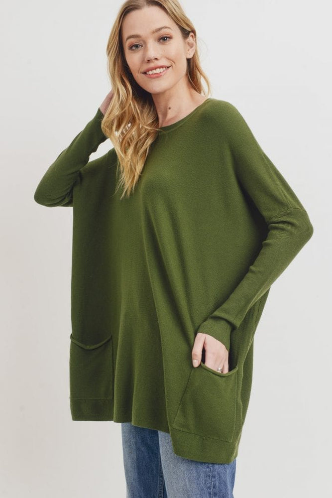 Oversize Sweater With Pockets